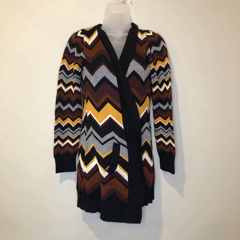MISSONI for Target Zig Zag Long Chevron Cardigan Size Medium